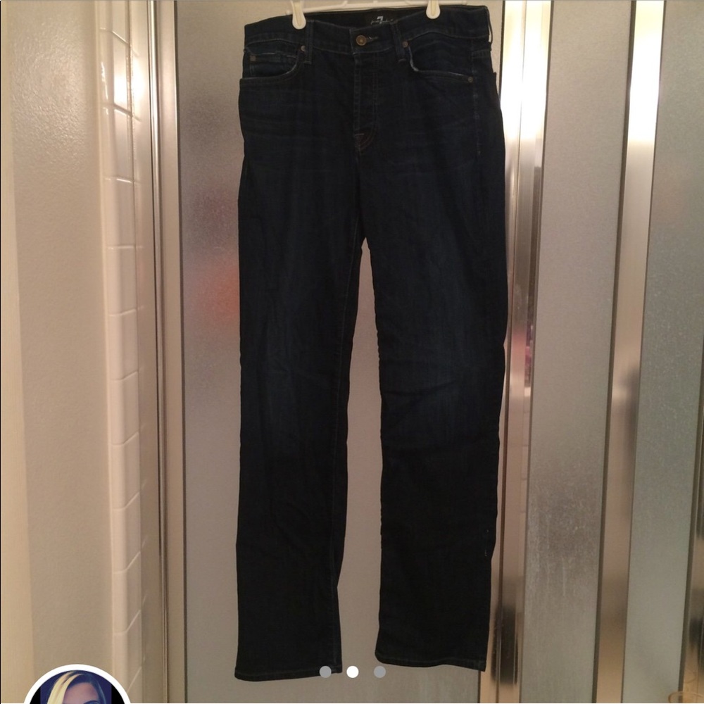7 For All Mankind Dark Wash Jeans - Picture 2 of 3